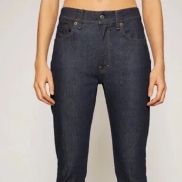 Acne Studios Melk Straight leg Jeans  Indigo Blue - Picture 1 of 7